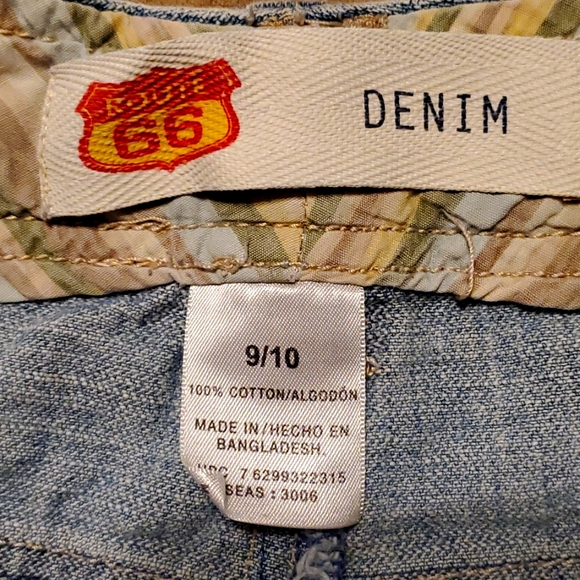 Route 66 Blue Jean Shorts size 9/10 - Picture 4 of 4